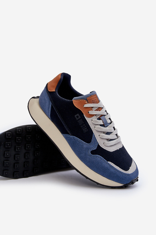 Чоловічі кросівки з системою Memory Foam Big Star NN174356 Темно-синій