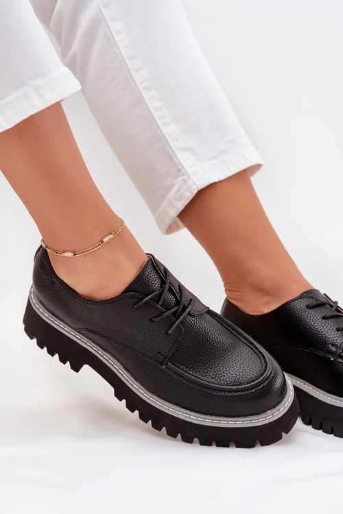 Жіночі Мокасини З Шнурівкою Big Star NN274052 Чорні