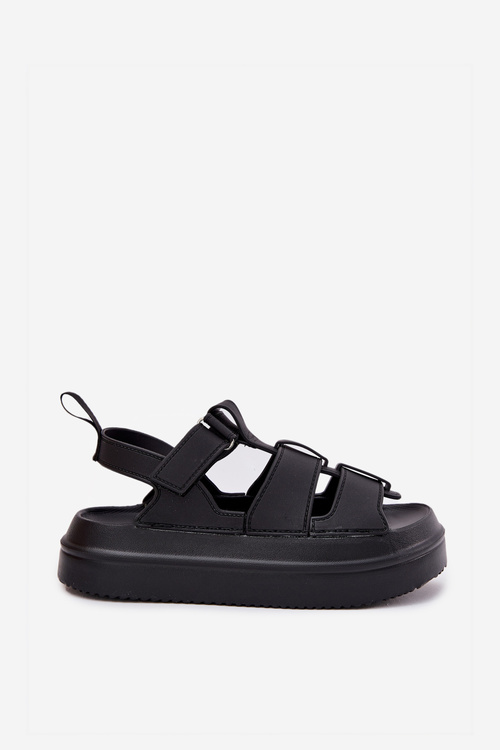 Жіночі Сандалі На Платформі Чорні Nitavelia