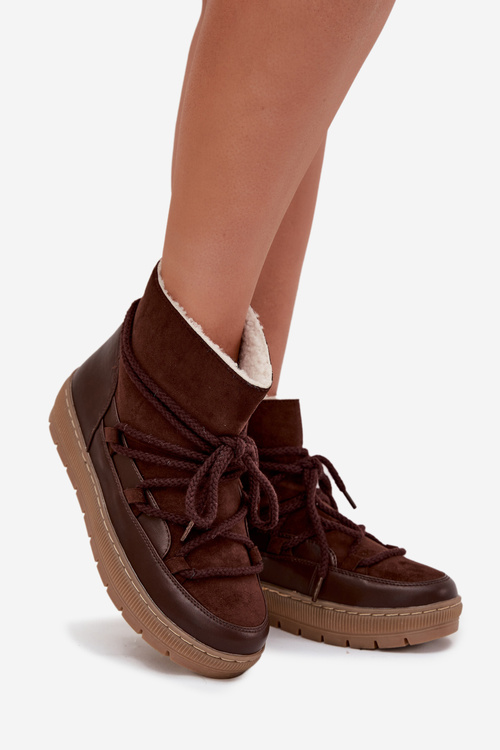 Жіночі Снігоступи З Шнурівкою Шоколадні Rebekah