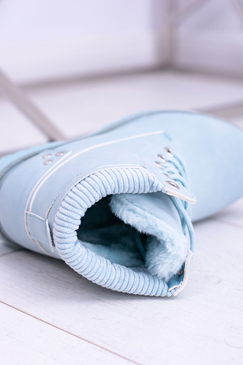 Жіночі дерев'яні блакитні оксфордські утеплені трепери