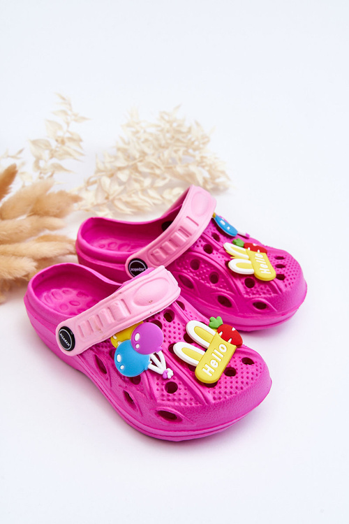 Дитячі поролонові легкі сандалі Crocs Fuchsia Sweets