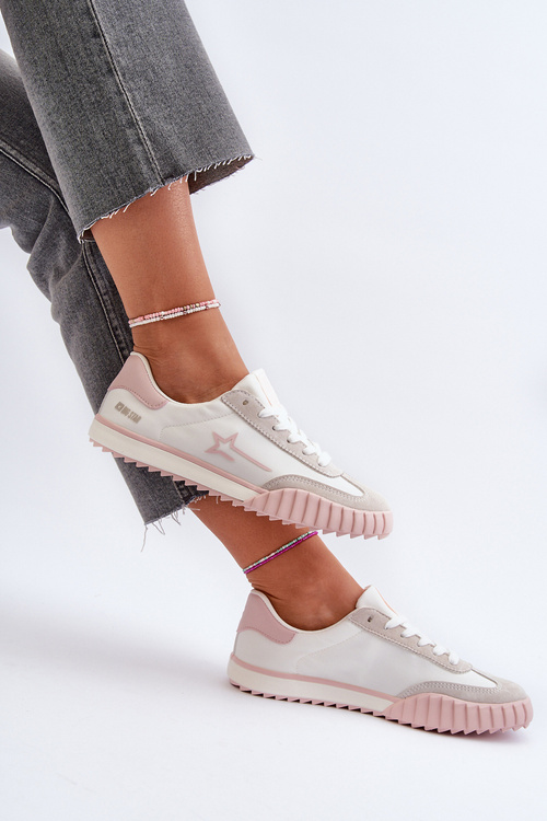 Низькі жіночі кросівки Big Star NN274868 Рожеві