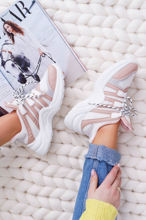 Спортивні жіночі туфлі на товстій підошві Nude Fippo