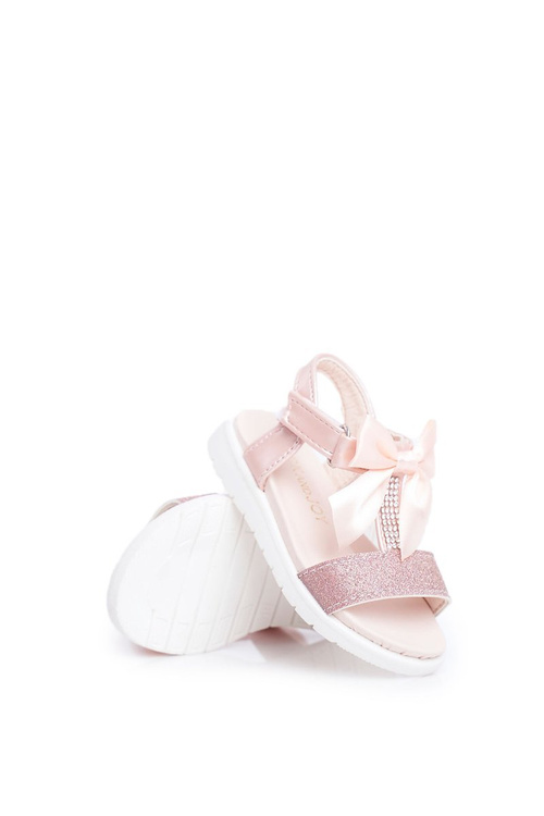 Дитячі босоніжки на липучці для дівчинки Champagne Bella