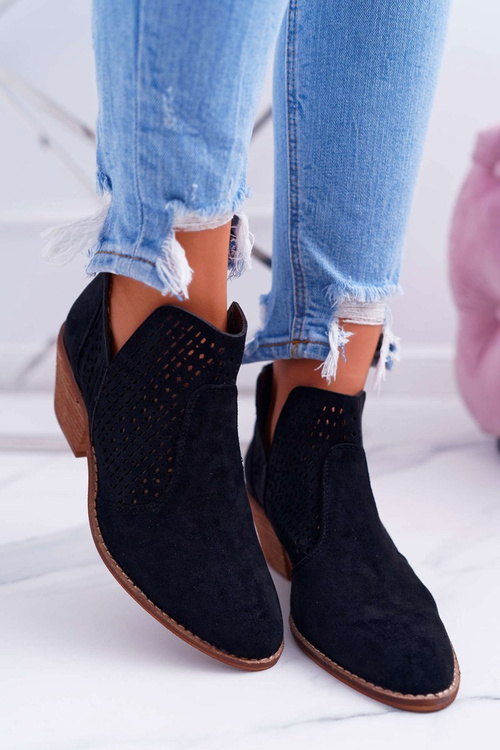 Жіночі весняні ковбойські чоботи Black Matty