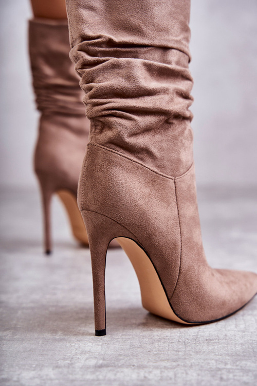 Жіночі м'яті чоботи Чоботи коричневі Лагуна