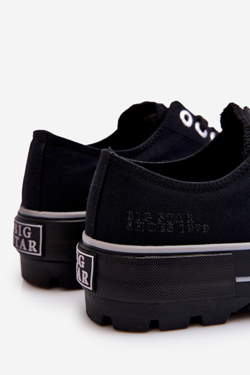 Тканинні кросівки на платформі Big Star LL274149 Чорні