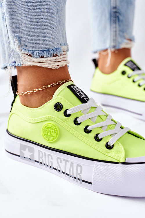Кросівки на платформі BIG STAR II274022 Neon Yellow