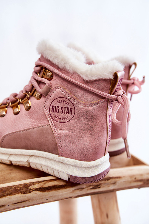 Чоботи дитячі утеплені на блискавці Big Star KK374177 Pink