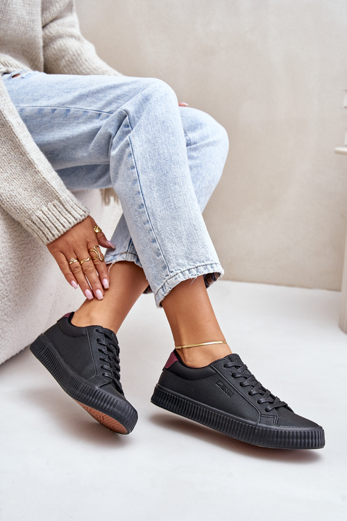 Теплі жіночі кросівки Big Star OO274A462 Чорні