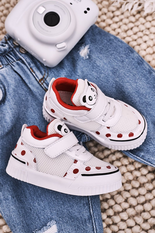 Дитяче спортивне взуття з Panda White Red Chico