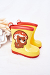 Чоботи дитячі з ведмедиком жовті