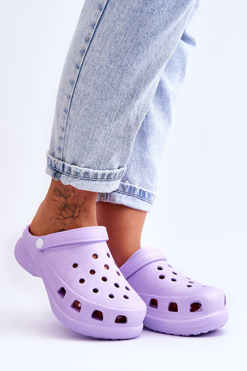 Поролонові босоніжки Crocs на масивній підошві Violet Katniss