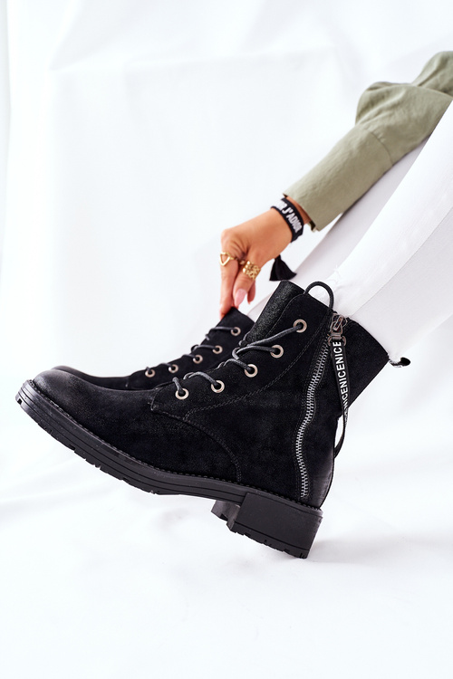 Жіночі ботфорти Workers Black Goorey