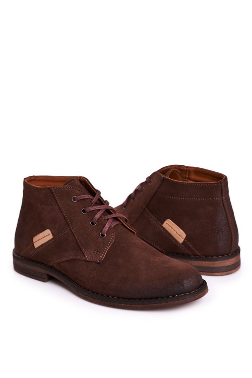 Чоловічі шкіряні черевики BEDNAREK Коричневі