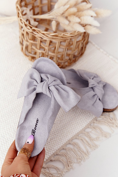 Дитячі тапочки на пробці сірі Little Wendy