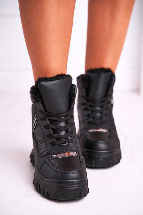 Жіночі зимові черевики з хутром Black Euphoria