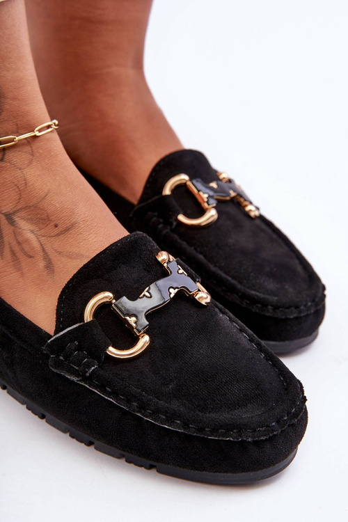 Жіночі замшеві мокасини з орнаментом Black Dionira