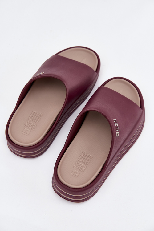 Жіночі Сандалі На Платформі Big Star SS274425 Бордові
