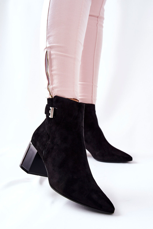 Шкіряні черевики Laura Messi Black 2354