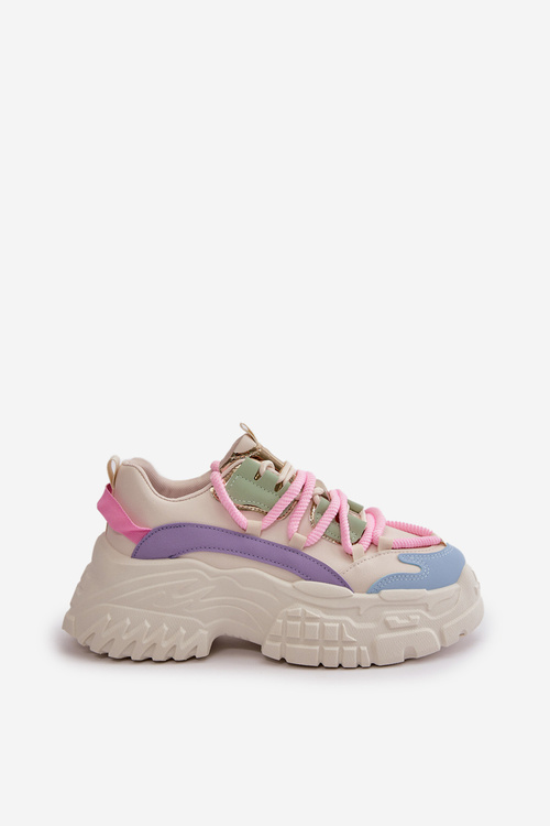 Жіночі кросівки на масивній підошві різнокольорові Nevela