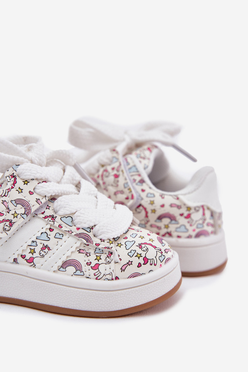 Спортивне Взуття Для Дівчат З Мотивом Єдинорога Білі Ilana