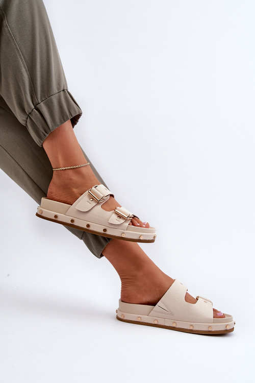 Жіночі босоніжки на платформі Big Star NN274083 Бежеві