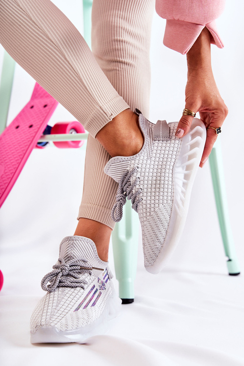 Жіноче спортивне взуття, сліпони сірі Rokko