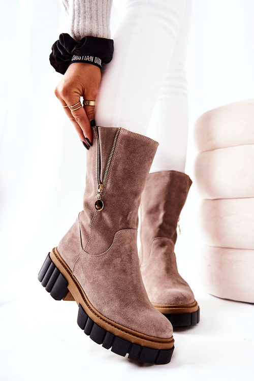 Шкіряні чоботи Cappucino Souffle