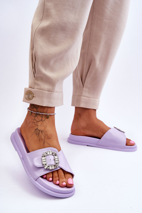 Жіночі тапочки на платформі з декором Violet Beneca