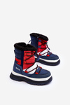 Дитячі зимові черевики на блискавці темно-сині, велика зірка MM374194