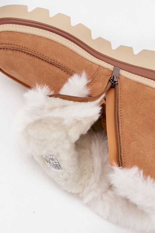 Жіночі зимові чоботи з натурального замші Lee Cooper LCJ-25-01-3738 Camel