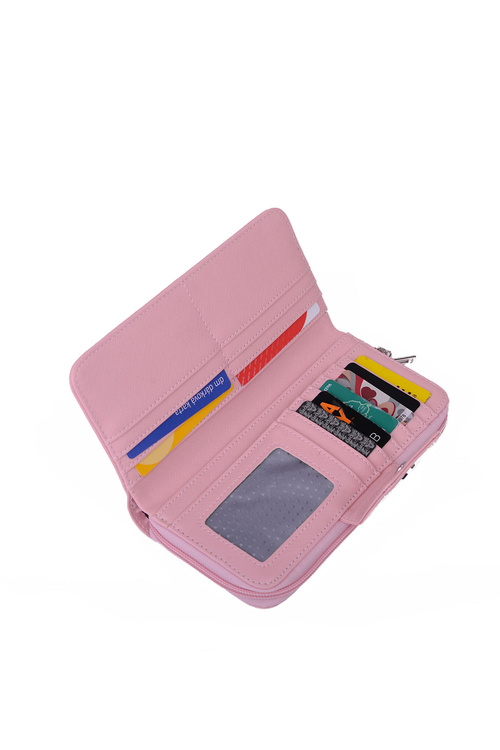 Великий жіночий гаманець на блискавці Pink Huntress