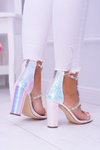 Lu Boo Gasoline Blue Sandals Zirconia Taylor