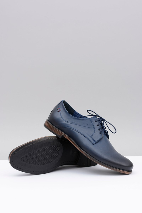 Нікопольські темно-сині шкіряні чоловічі півчобітки James