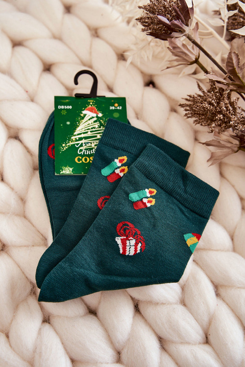 Чоловічі новорічні шкарпетки Cosas Green