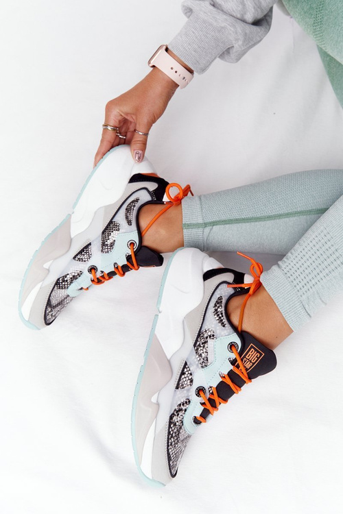 Жіночі кросівки Memory Foam Big Star HH274324 Сіро-зелені