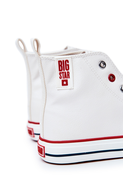 Чоловічі високі шкіряні кросівки BIG STAR JJ174071 Білі
