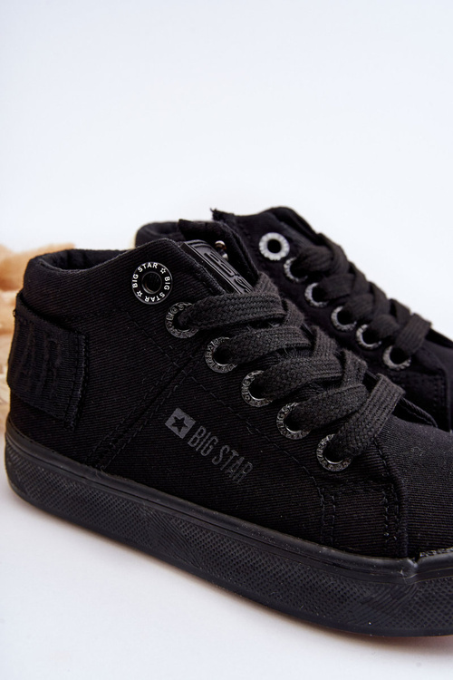 Дитячі класичні високі кросівки Big Star LL374001 Чорні