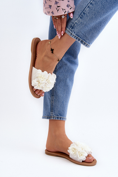 Жіночі білі квіткові тапочки Eelfan