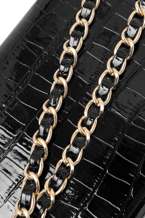 Маленька офіційна сумка з тваринним принтом NOBO NBAG-R3040-C020 чорна