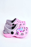Дитяче взуття гірки Crocs Pink Маленький Єдиноріг