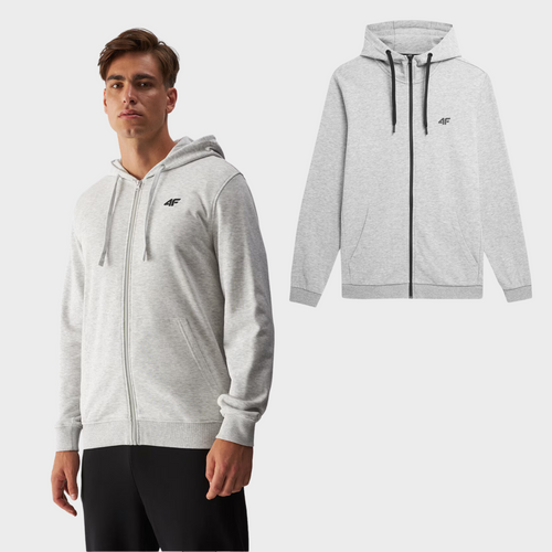 Чоловіча толстовка на блискавці сіра 4FWMM00TSWSM1466-27M