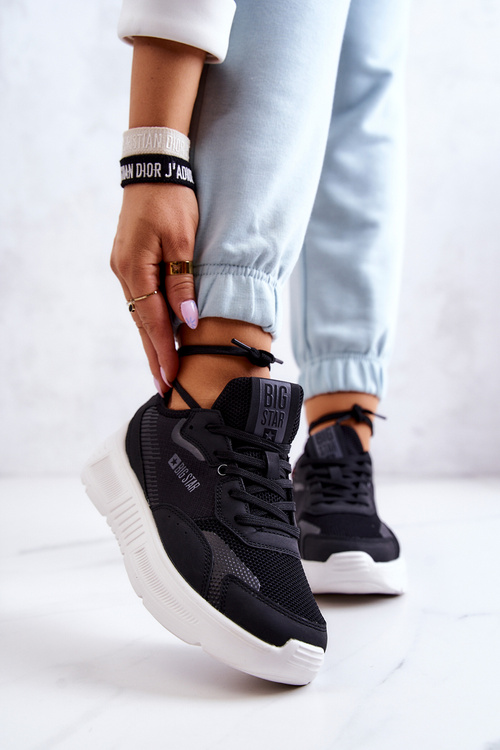 Модні кросівки спортивне взуття Big Star JJ274598 Чорні