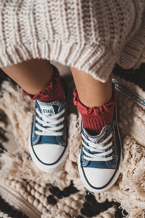 Дитячі класичні низькі кросівки BIG STAR HH374195 Темно-синій