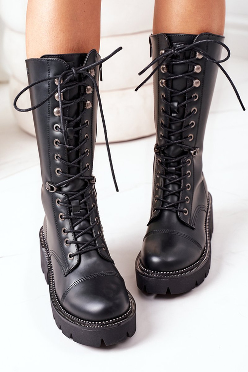 Утеплені високі чоботи Big Star II274115 Чорні