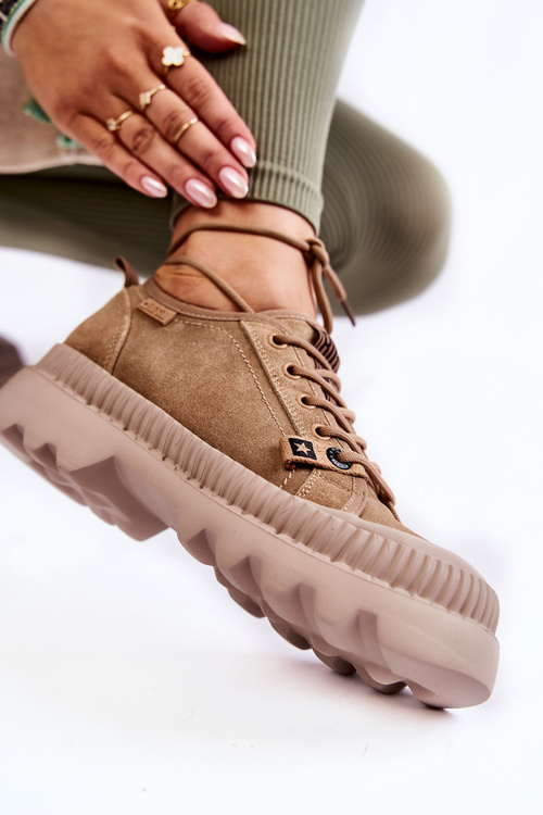 Замшеве спортивне взуття Big Star KK274511 Beige