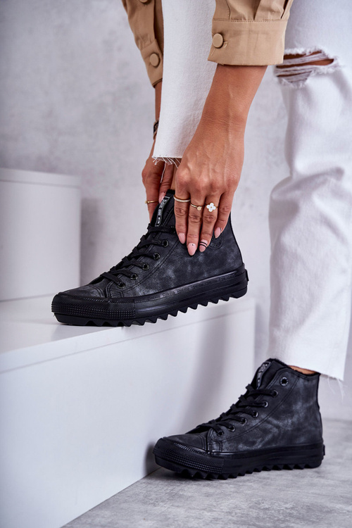 Жіночі кросівки Big Star High Warm Black GG274069