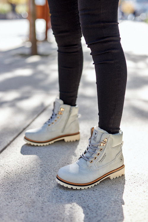 Жіночі лісоловці з утеплювачем світло-сірі Tiempo